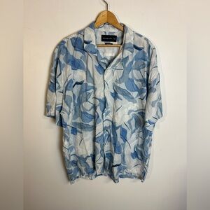 Abercrombie & Fitch relaxed fit Plus Size 2XL Floral Mens Shirt Hawaiian Vacatio